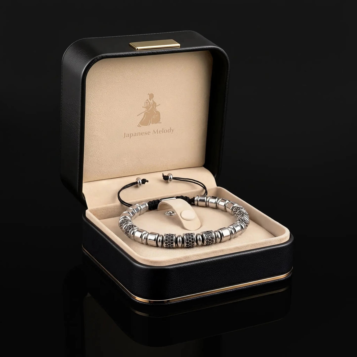 YORU — Obsidian Platinum Bracelet