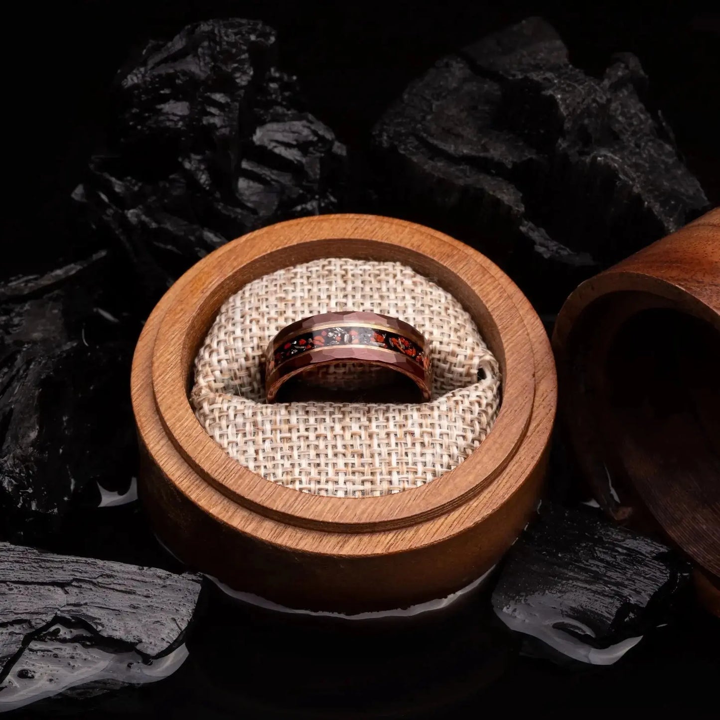 TERRA ANTIQUE — Dino Fossil & Meteorite Ring