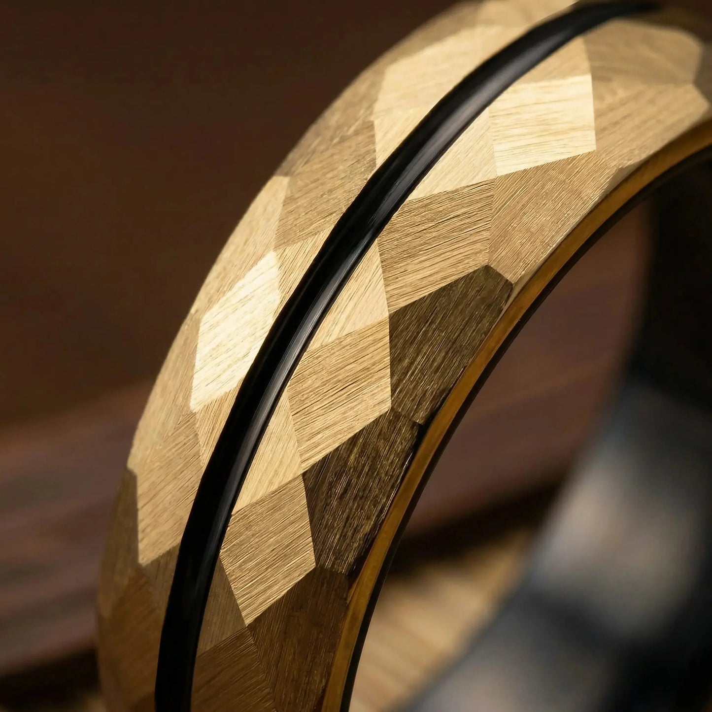 HIBIKI — Gold Faceted Ring