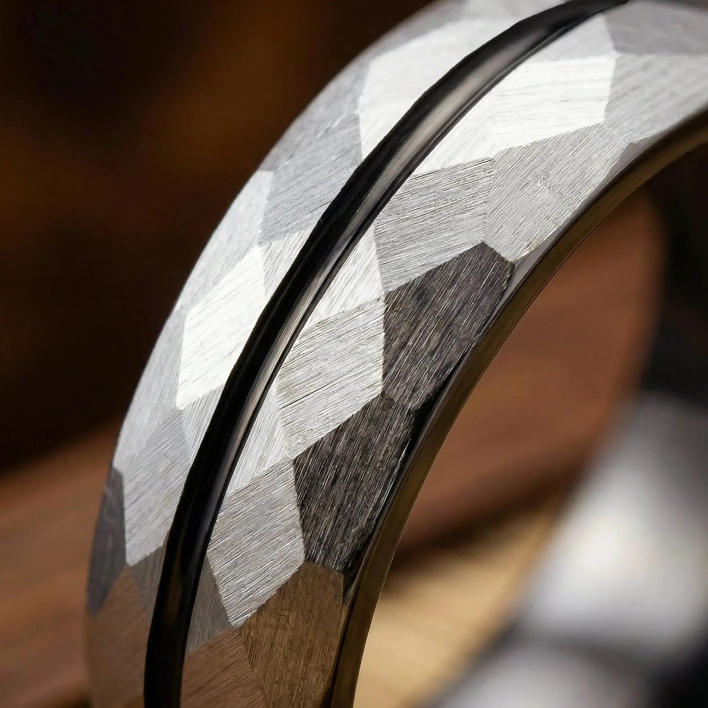 SATORI — Platinum Faceted Ring