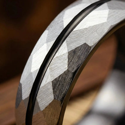 SATORI — Platinum Faceted Ring