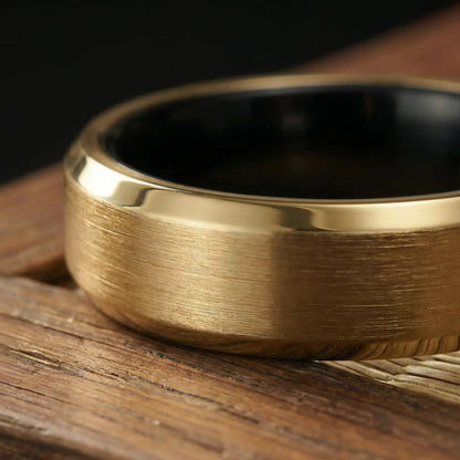 AKARI — Gold Ceramic Ring