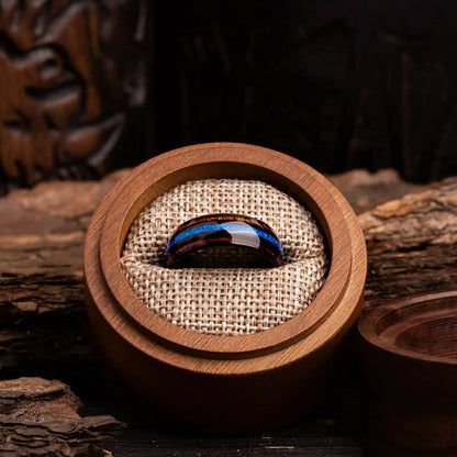 AOKAMI — Blue Opal & Oak Ring