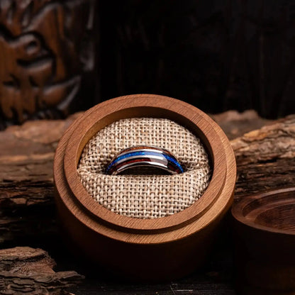CELESTIAL BLUE - Opal & Whiskey Ring