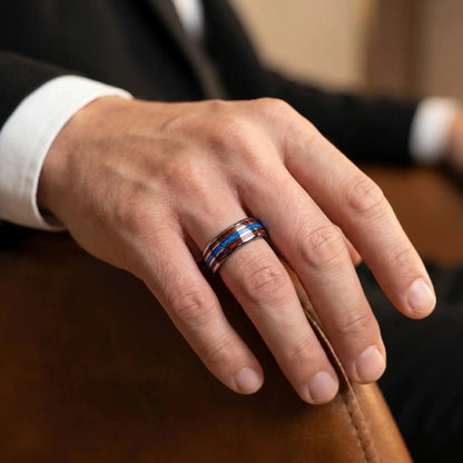 CELESTIAL BLUE - Opal & Whiskey Ring