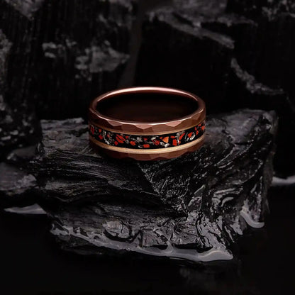 TERRA ANTIQUE — Dino Fossil & Meteorite Ring