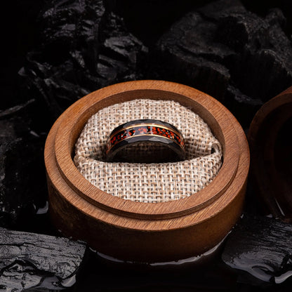 TERRA ANTIQUE — Dinosaur Fossil & Meteorite Ring