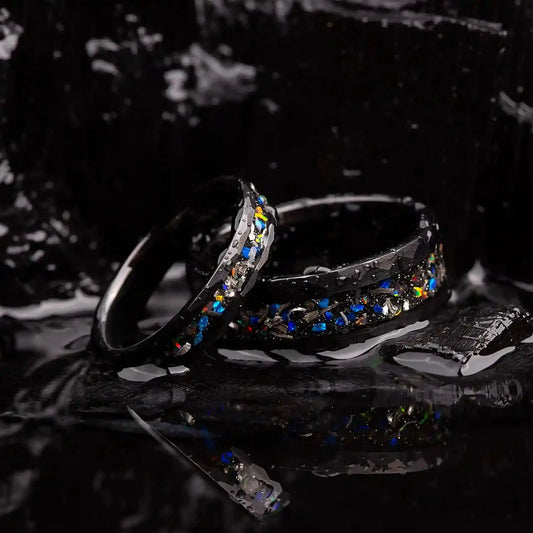 AION set — Galaxy Opal & Meteorite Matching Bands