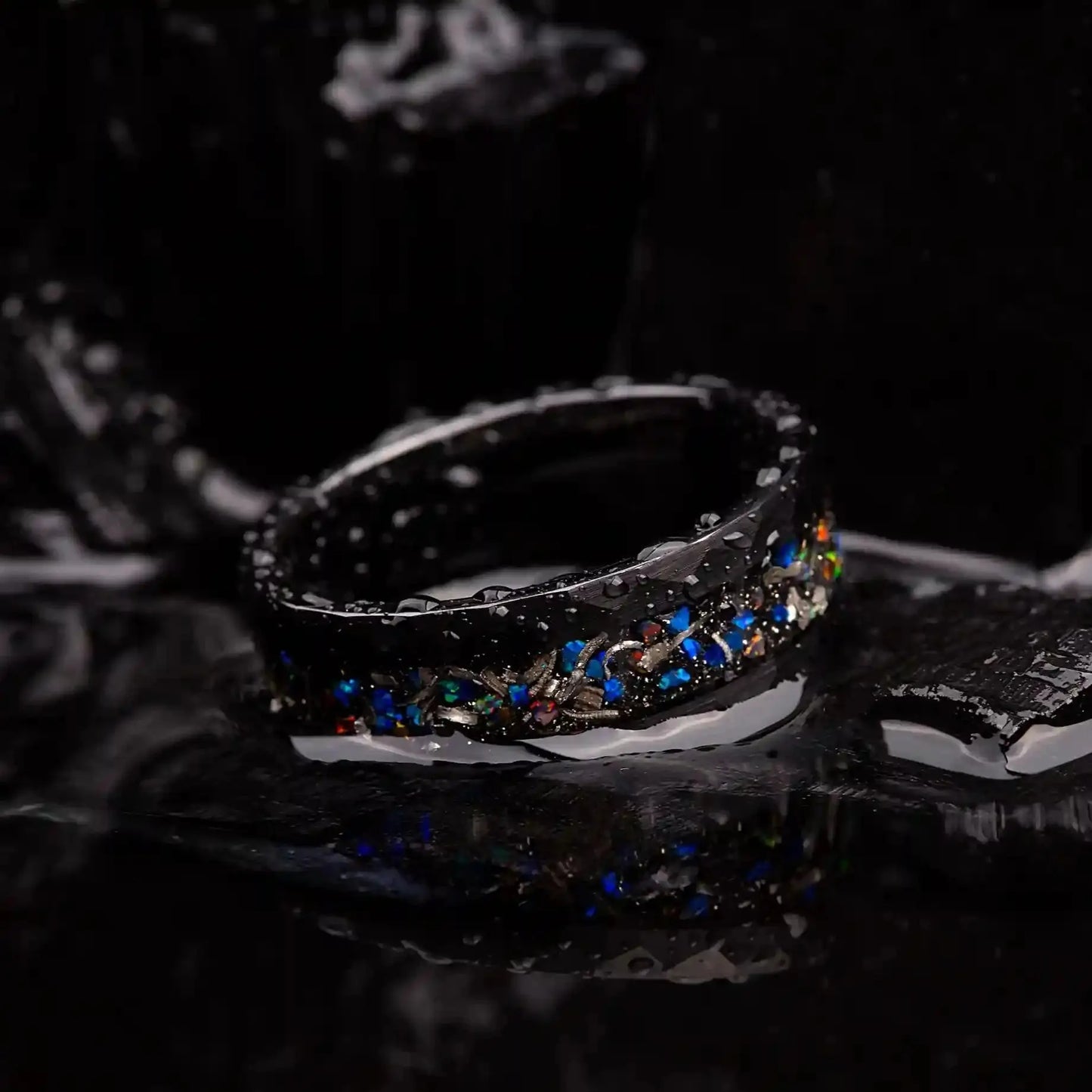 AION — Galaxy Opal & Meteorite Ring