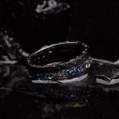 AION — Galaxy Opal & Meteorite Ring