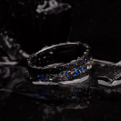 AION — Galaxy Opal & Meteorite Ring