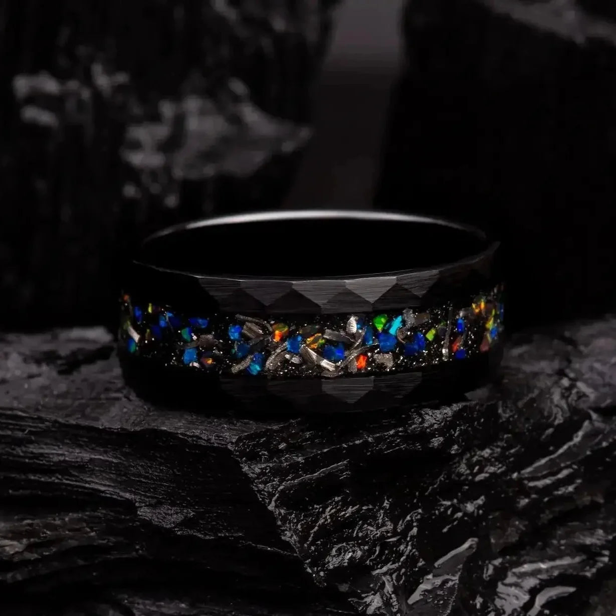 AION — Galaxy Opal & Meteorite Ring