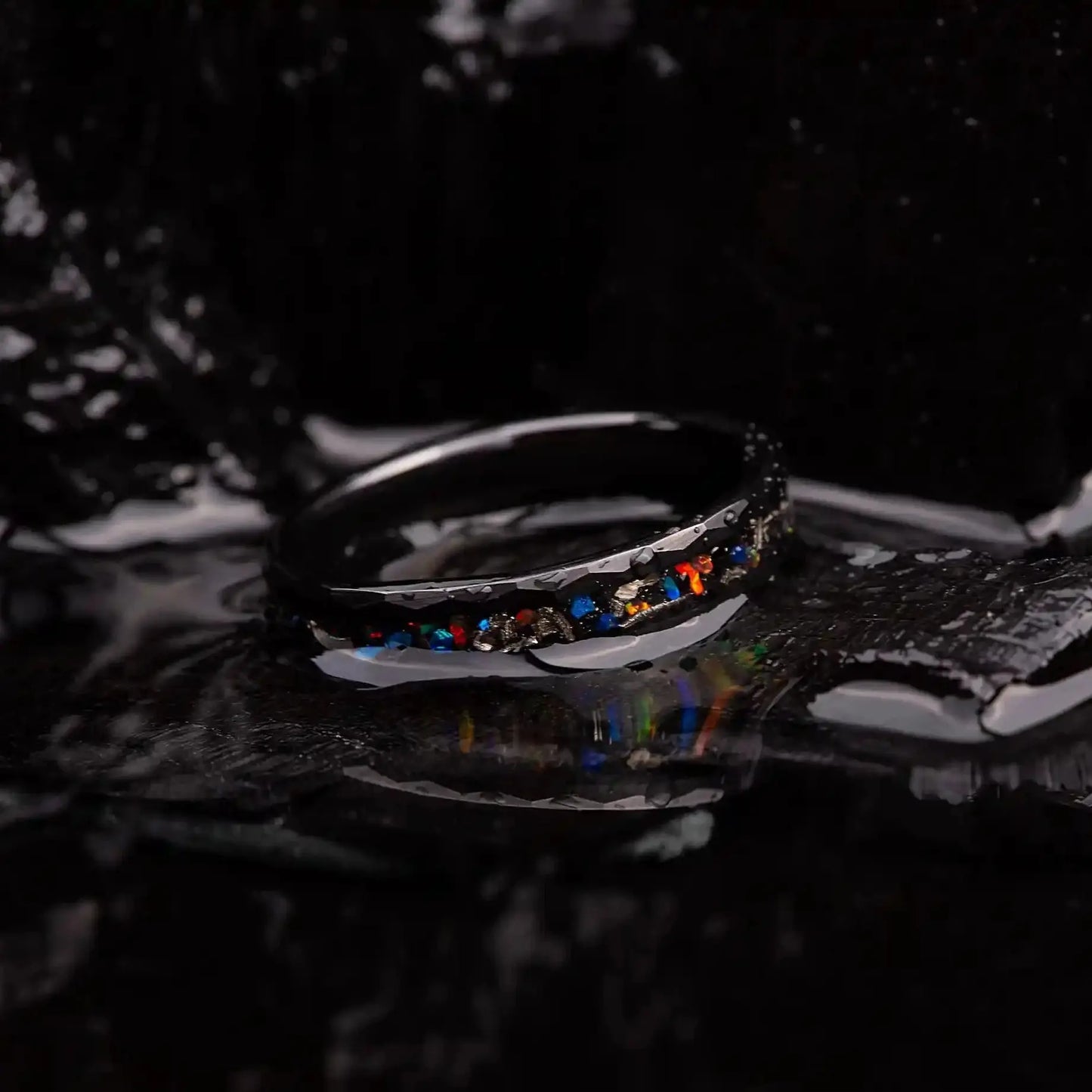 AION — Galaxy Opal & Meteorite Ring