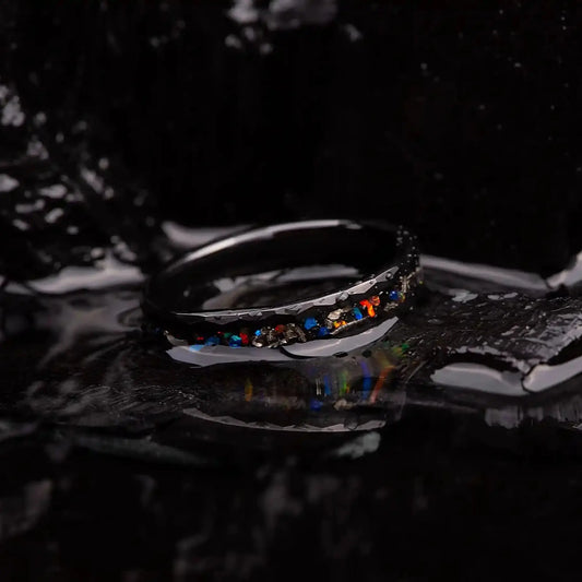 AION — Galaxy Opal & Meteorite Ring