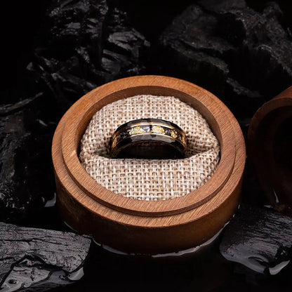 HOSHI no SOKU — Gold Leaf & Meteorite Ring