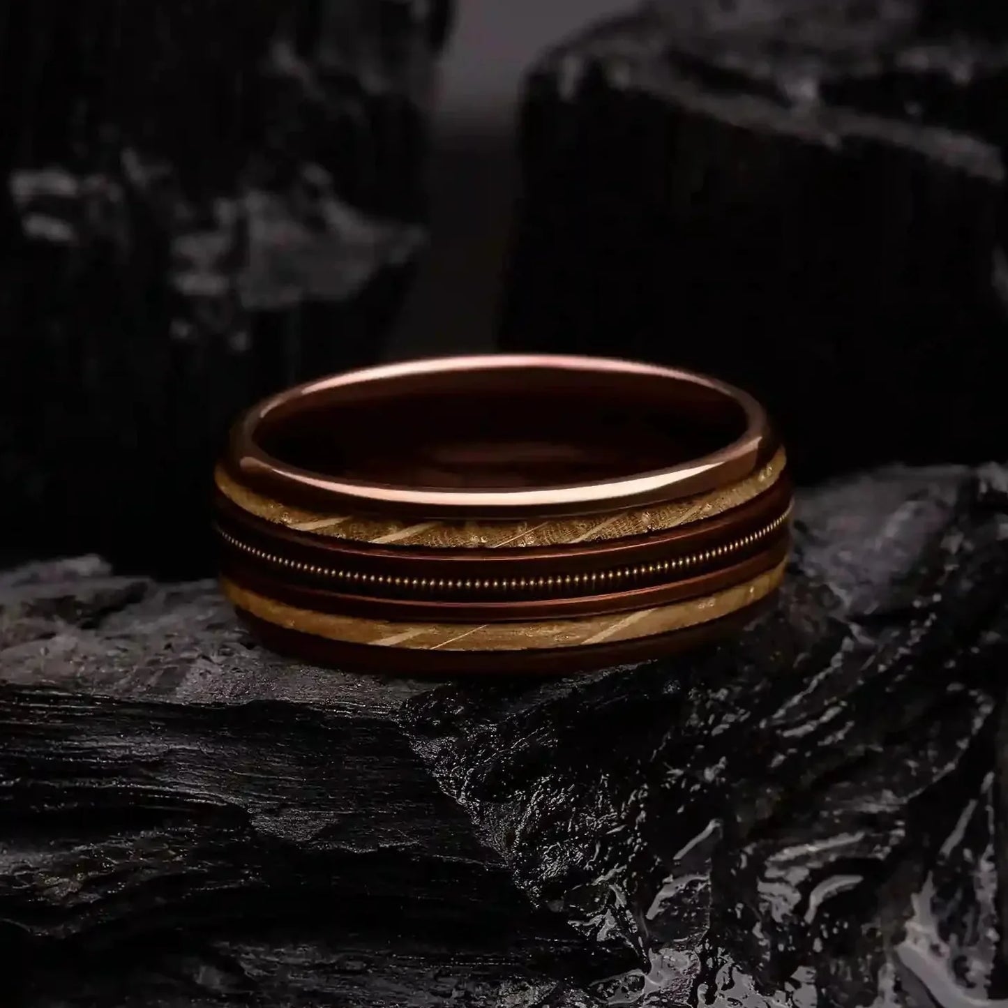 KOTO-MOKU — Whiskey Oak & String Ring