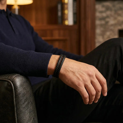 KURO-MUSUBI — Double Braided Bracelet