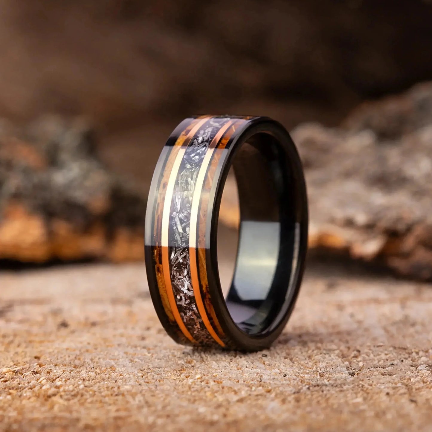 SORA no KURA — Meteorite & Oak Ring