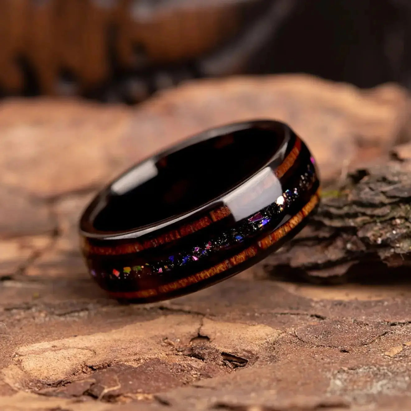 HOSHIKAGE — Nebula & Oak Ring