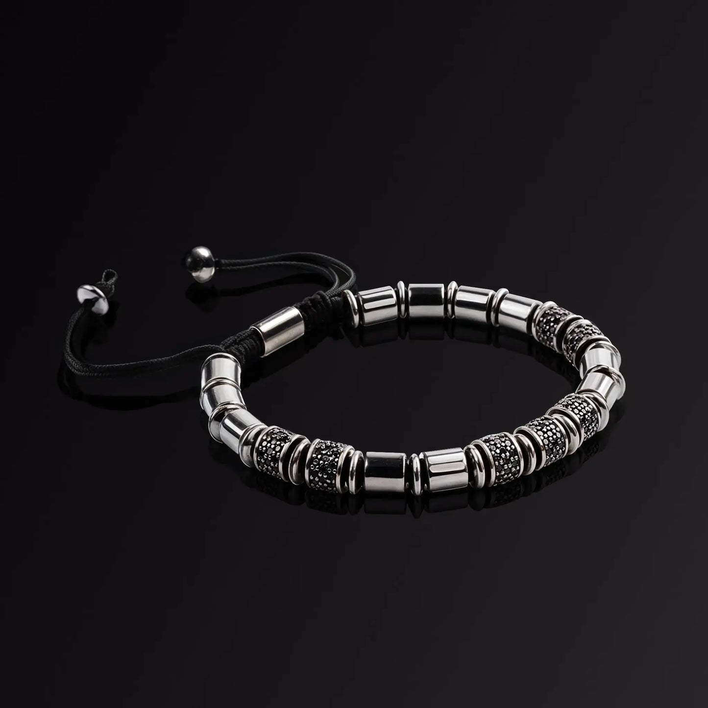 YORU — Obsidian Platinum Bracelet