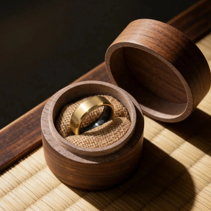 AKARI — Gold Ceramic Ring