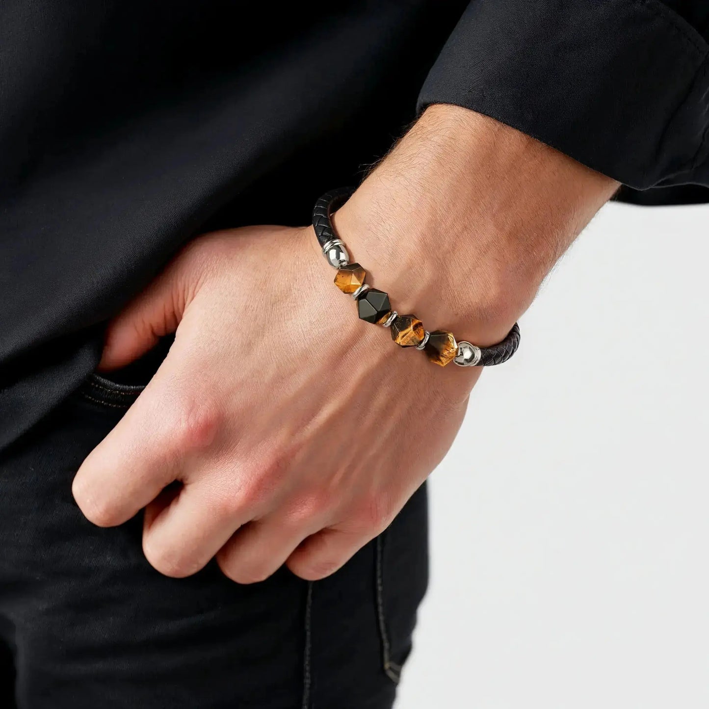 TORA no ME — Tiger Eye Braided Bracelet