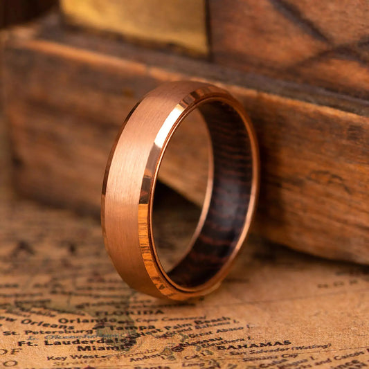MOKUME — Wenge Wood Ring