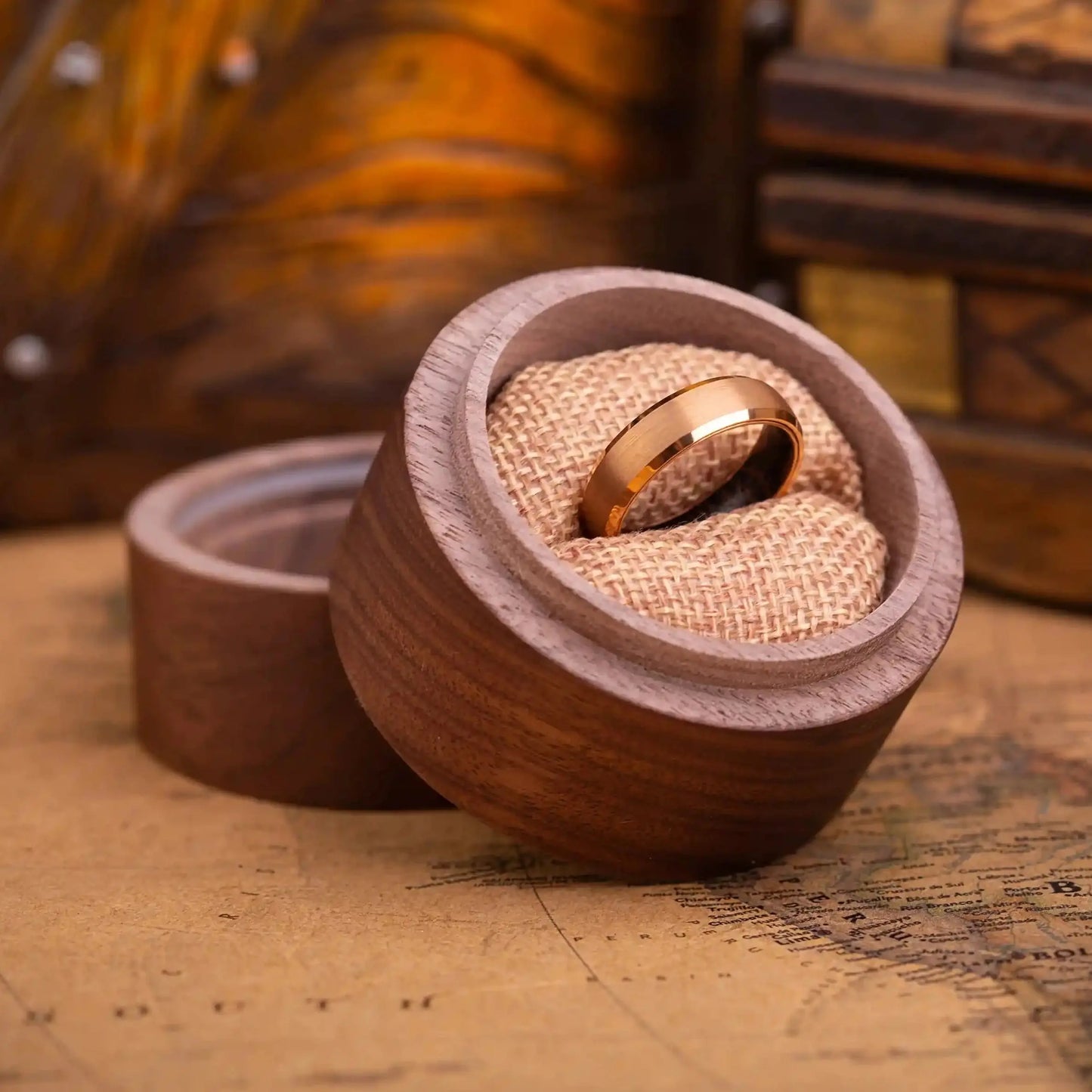 MOKUME — Wenge Wood Ring