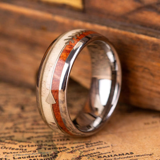 SHISHI — Whiskey Barrel & Antler Ring
