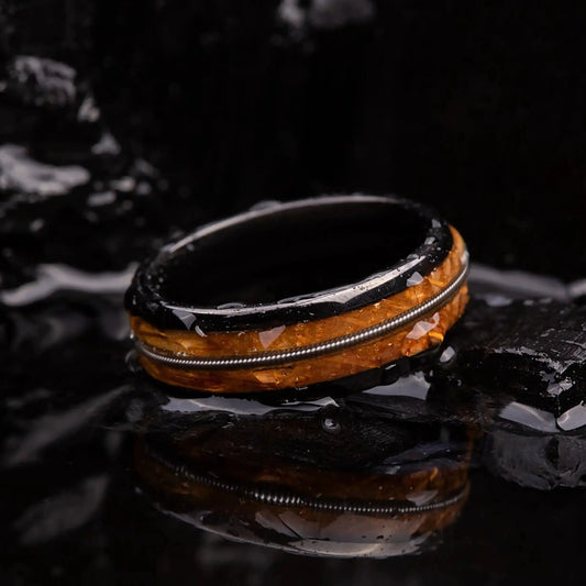 EUPHONY — Oak & String Ring