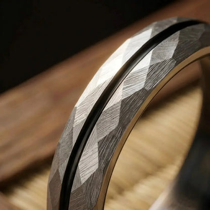 SATORI — Platinum Faceted Ring