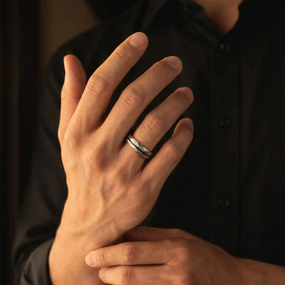 SATORI — Platinum Faceted Ring